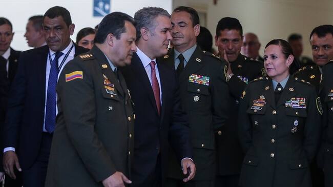 Política de seguridad ciudadana del presidente Iván Duque. Foto: Colprensa