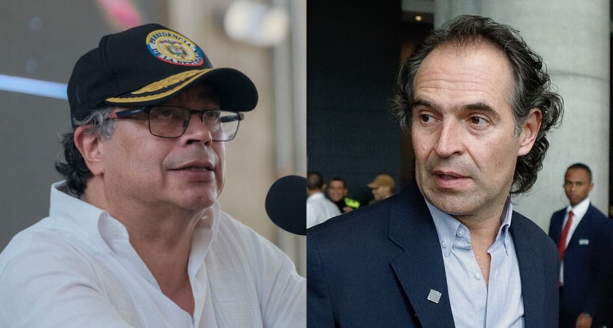 Gustavo Petro y Federico Gutiérrez. Foto: Colprensa.
