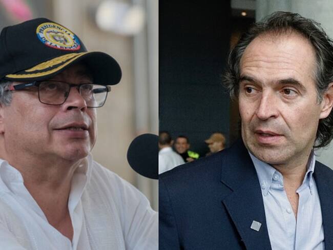 Gustavo Petro y Federico Gutiérrez. Foto: Colprensa.