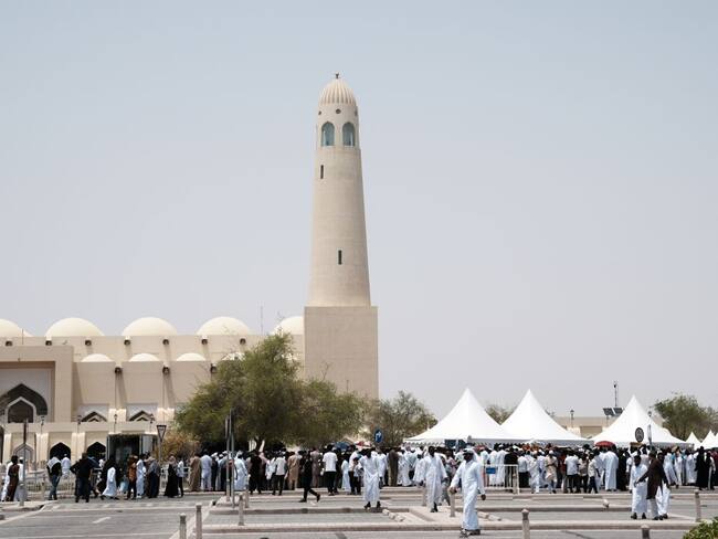 Funeral del líder político de Hamás, Ismail Haniyeh en Doha. Foto: Mehmet Ali Ozcan/Anadolu via Getty Images
