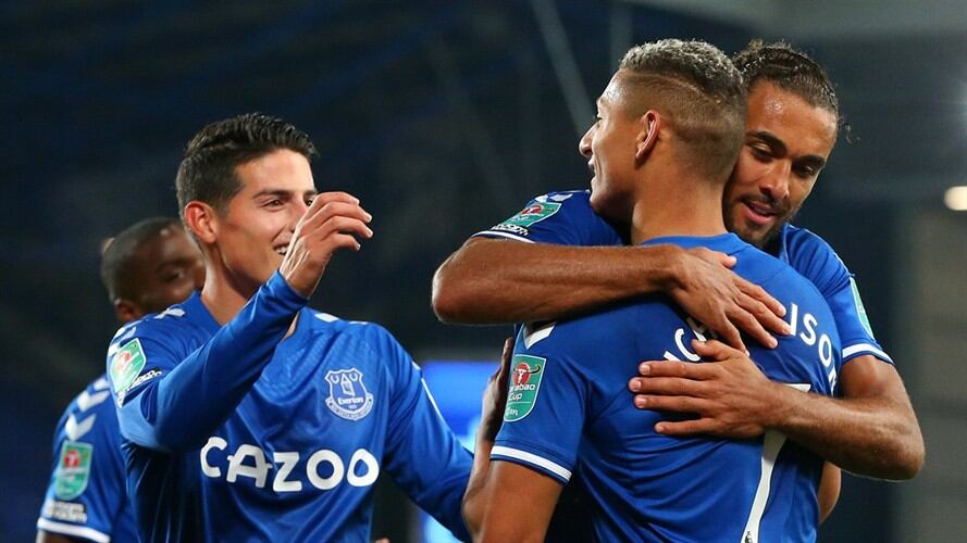 Richarlison elogia juego de James Rodríguez. Foto: Getty