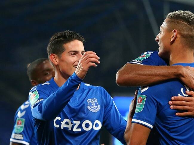 Richarlison elogia juego de James Rodríguez. Foto: Getty