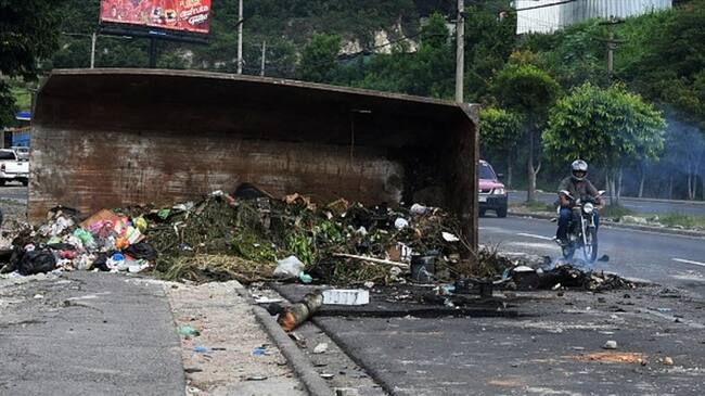 Dos muertos y 20 heridos durante protestas contra el gobierno en Honduras. Foto: Getty Images