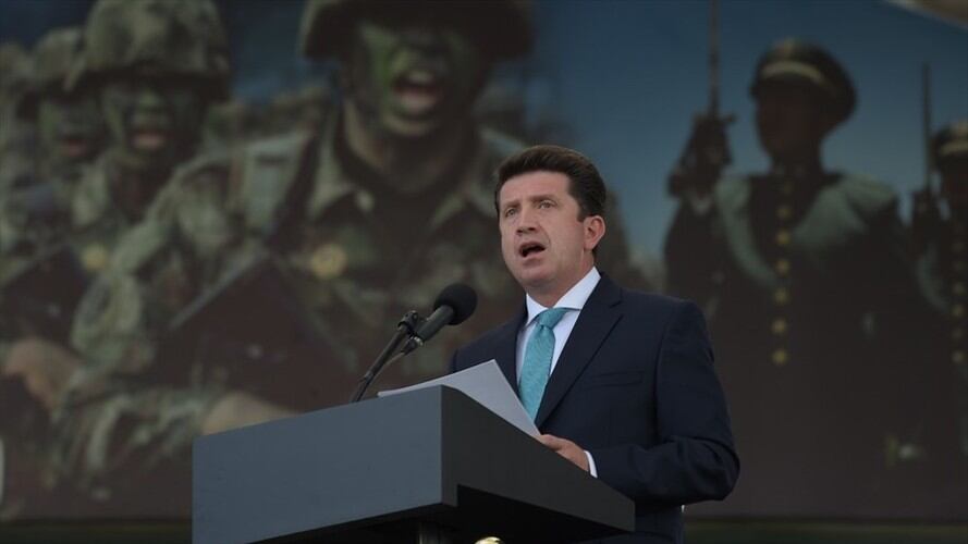 Diego Molano informó que la neutralización de Robinson Gil Tapias o alias ‘Flechas’ se logró desarticular el Grupo Armado Organizado (GAO) ‘Los Caparros’. Foto: Colprensa / CAMILA DÍAZ