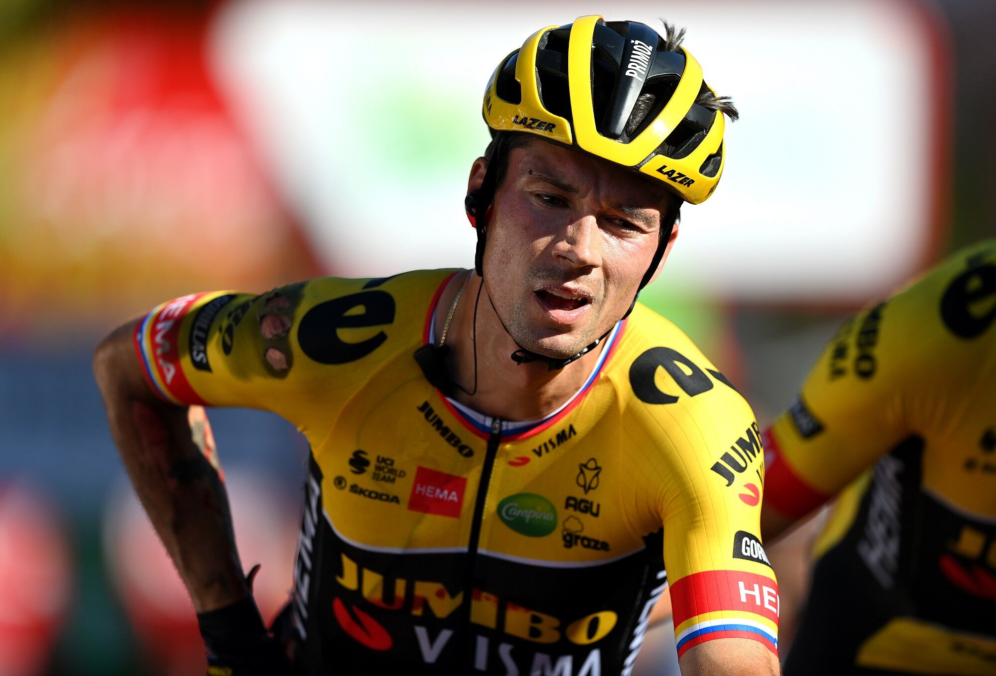Primoz Roglic. (Photo by Justin Setterfield/Getty Images)