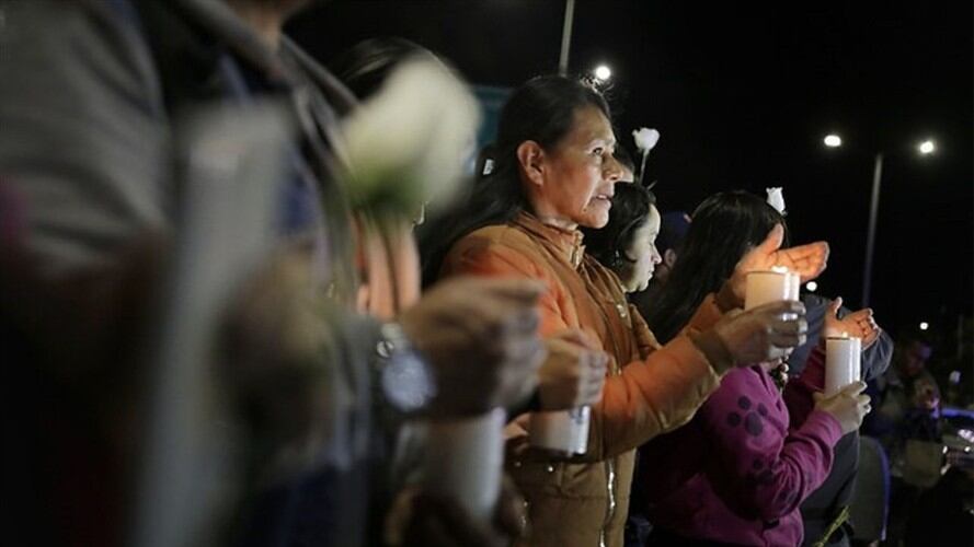 eletón en honor a las víctimas del carro bomba que explotó adentro de las instalaciones de la Escuela General Santander.. Foto: Colprensa