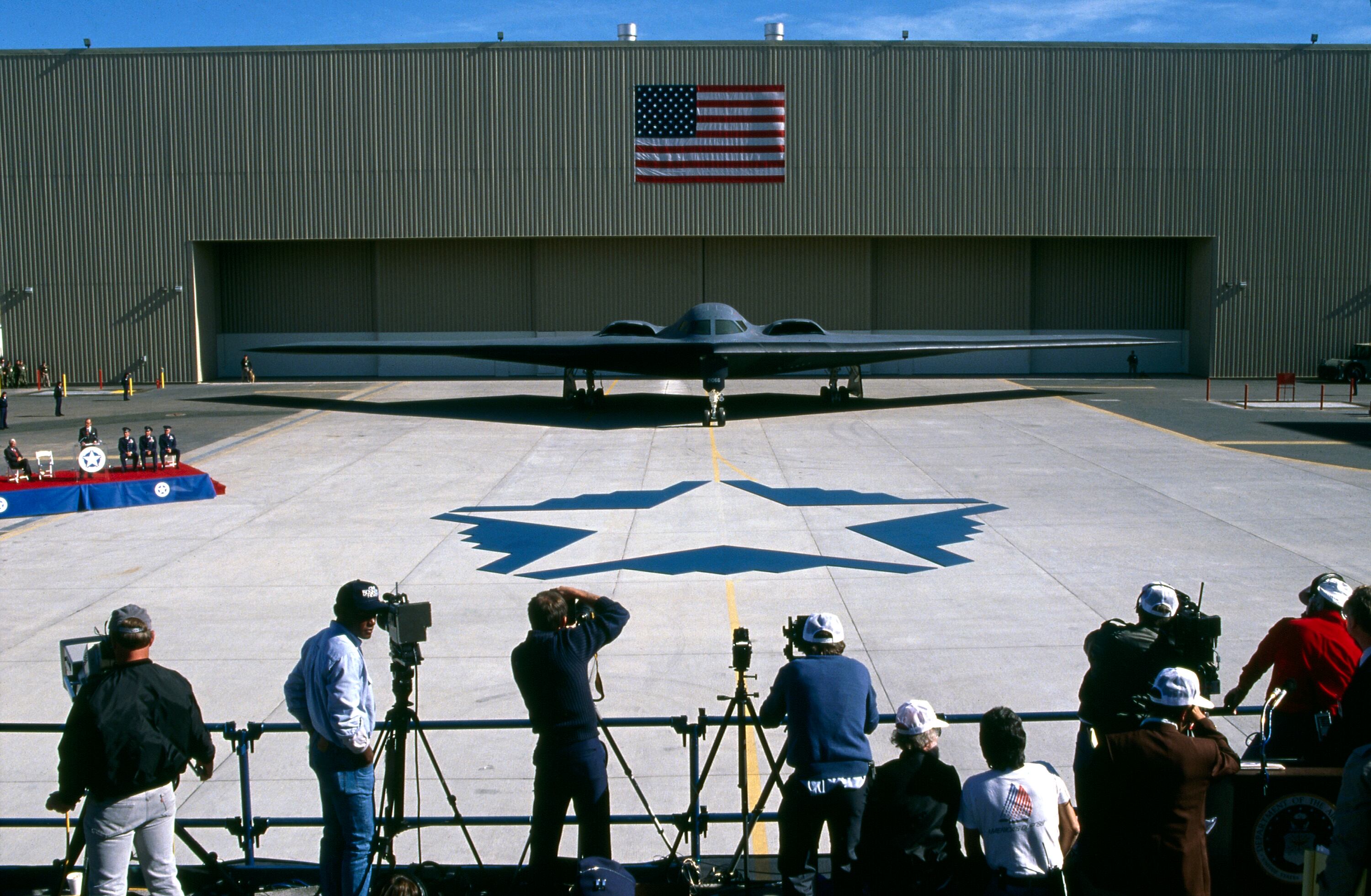  B-2 de la Fuerza Aérea de Estados Unidos. Foto: Bob Riha, Jr./Getty Images.