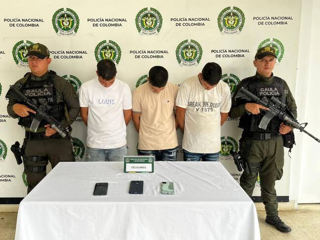 Capturados presuntos integrantes del ELN por la Policía Nacional/ Foto Denor