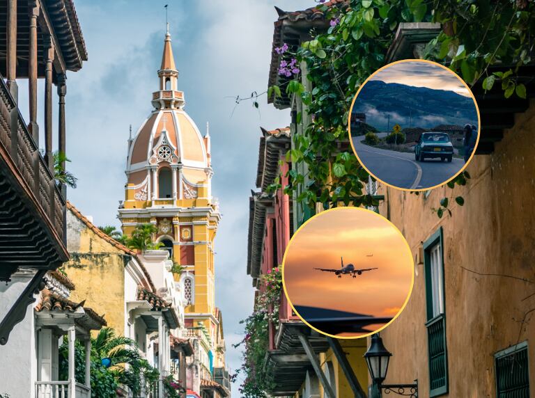 Ciudad de Cartagena / Viajeros que llegan por carretera o avión (Getty Images)