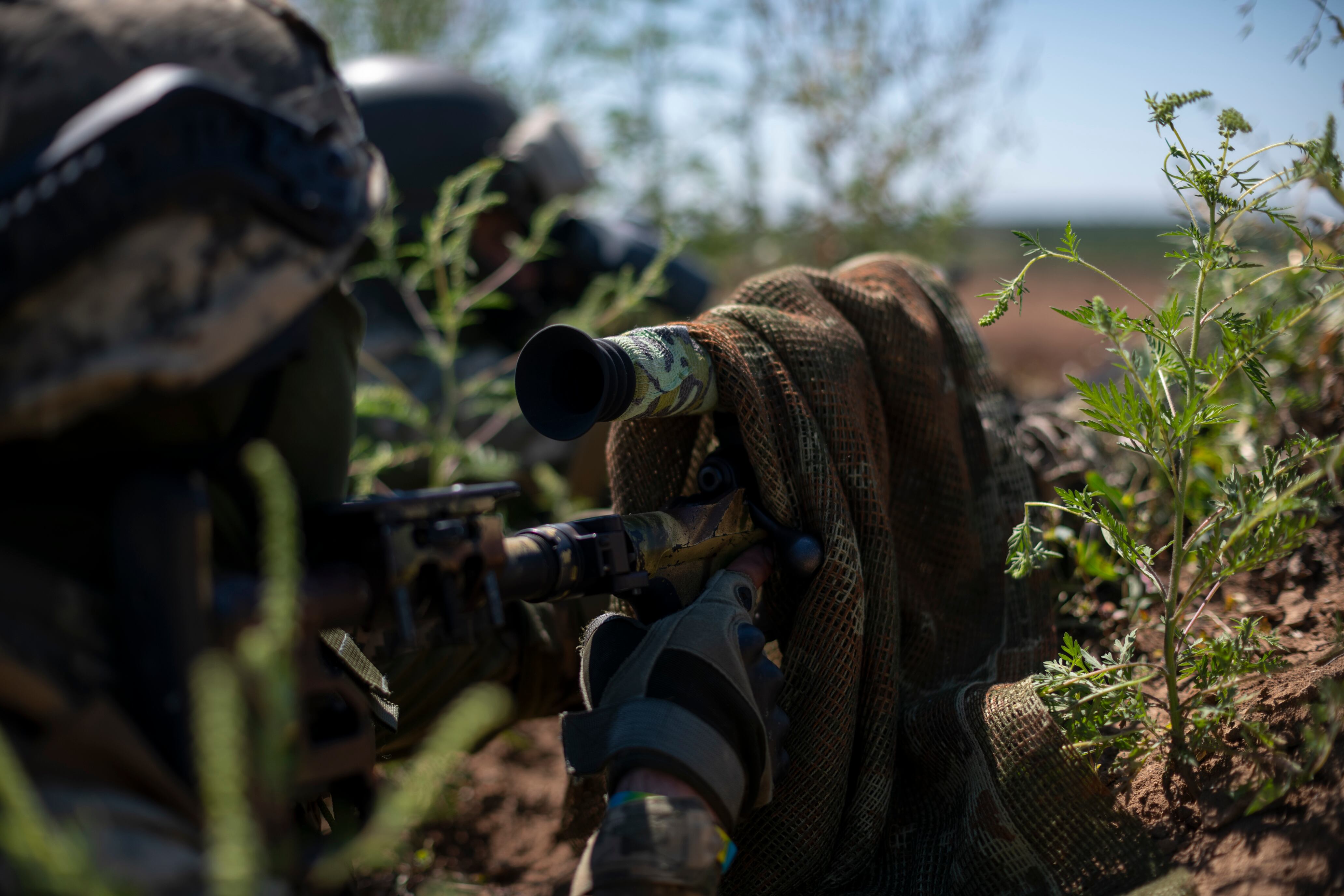 Imagen de referncia mercenarios. Foto: by Viktor Fridshon/Global Images Ukraine via Getty Images
