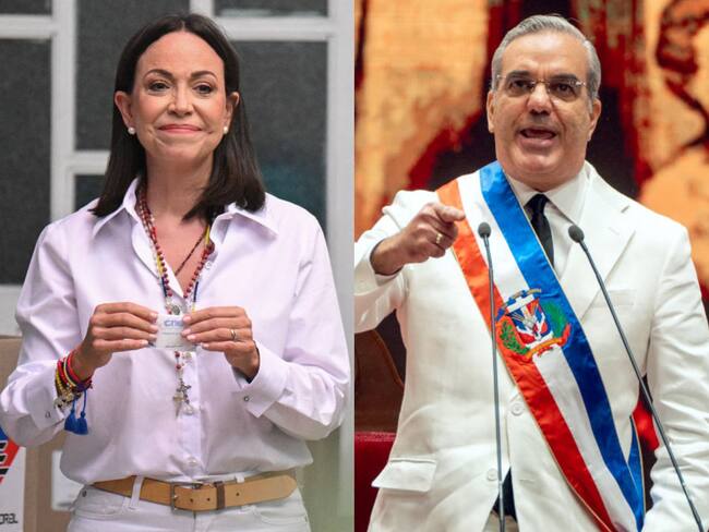 María Corina Machado y Luis Abinader . I Fotos: Getty Images.