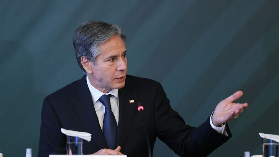 Antony Blinken participará en el Diálogo de Alto Nivel entre Estados Unidos y Colombia.. Foto: Hector Vivas/Getty Images
