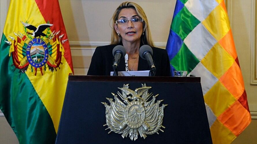 La presidenta interina de Bolivia, Jeanine Áñez. Foto: Getty Images