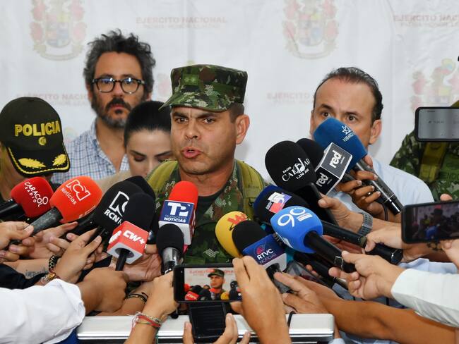 General Federico Mejía, comandante de la Tercera División del Ejército. Foto: cortesía Alcaldía.