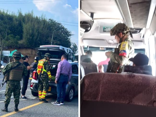 Las Fuerzas Militares puntualizaron que se mantienen en varios puntos de la vía Panamericana. Crédito: Ejército Nacional.