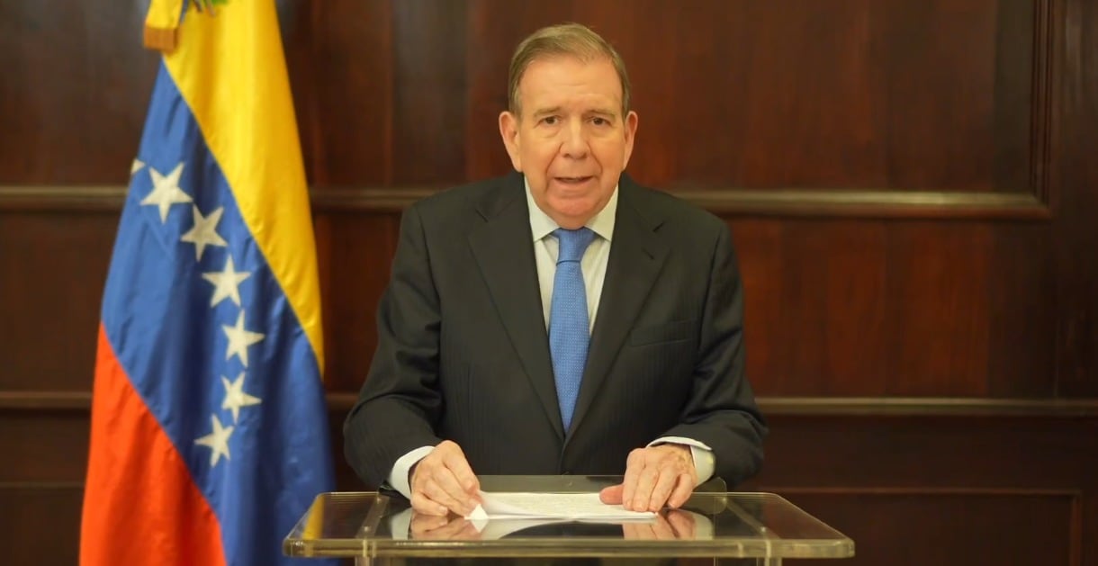 Edmundo González se pronuncia tras posesión en Venezuela. Foto: captura de pantalla.