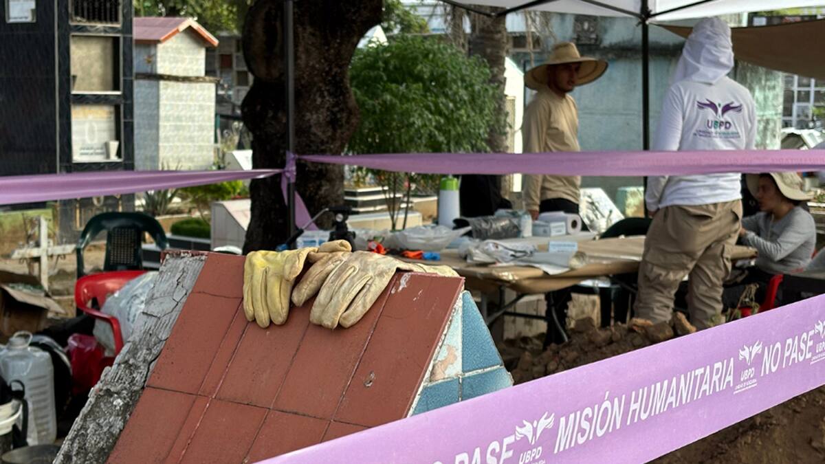 Unidad de Búsqueda recupera seis cuerpos de desaparecidos en cementerio de Neiva