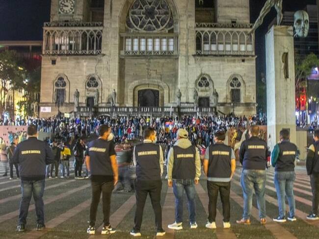 Cerca de 3.000 manifestantes estuvieron en la Plaza de Bolívar. Foto: Tomada de la Alcaldía de Manizales