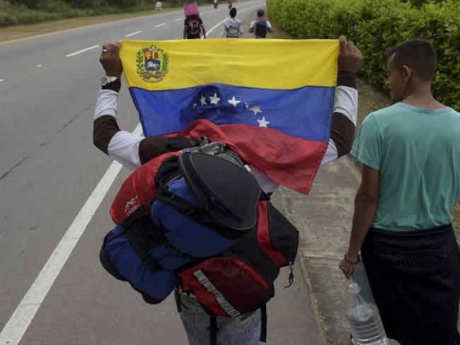 Venezolanos en Colombia. Foto: Getty Images / RAUL ARBOLEDA