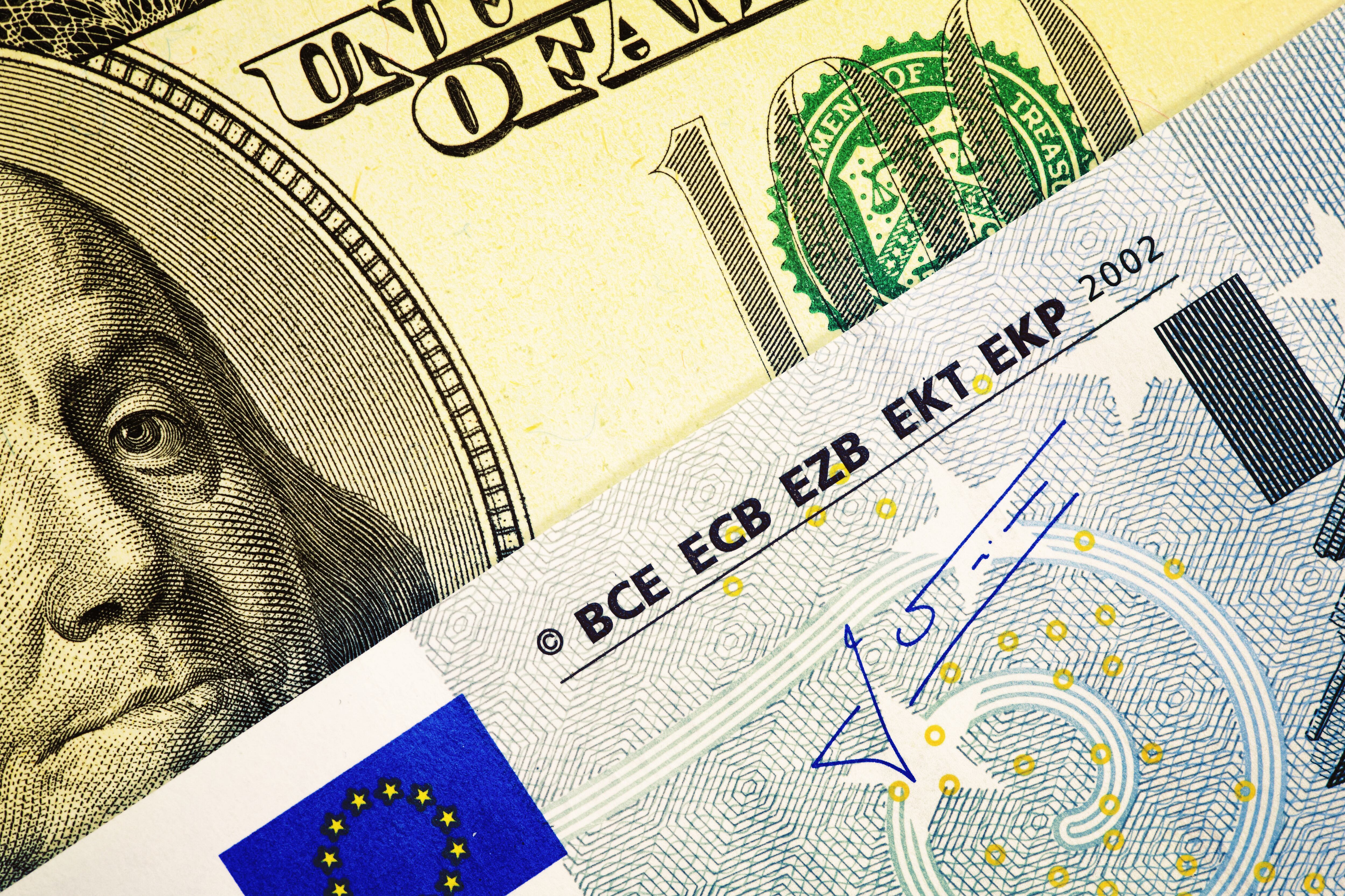 Dólar estadounidense vs. Euro (Foto vía Getty Images)