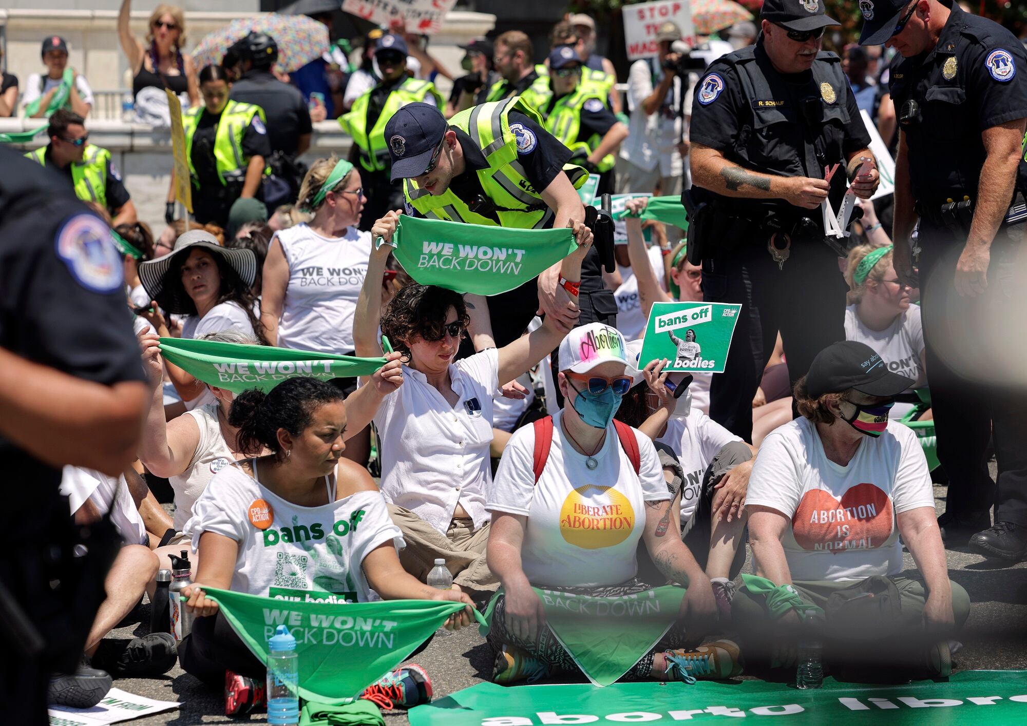 Protestas proaborto en Estados Unidos.  (Photo by Kevin Dietsch/Getty Images)