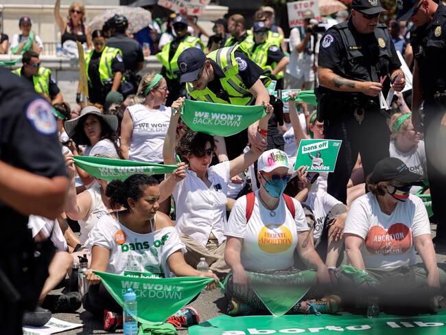 Protestas proaborto en Estados Unidos. (Photo by Kevin Dietsch/Getty Images)