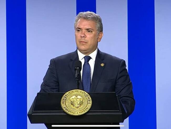 Duque pidió apoyo del Estado y de otros países para capturar a Jesús Santrich . Foto: Presidencia