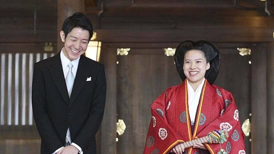 La princesa Ayako se casó con el financiero Kei Moriya y perdió su condición de miembro de la familia imperial japonesa. Foto: Getty Images