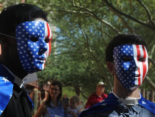 Simpatizantes del candidato republicano a la Casa Blanca, Donald Trump. Foto: Agencia EFE/BEATRIZ LIMÓN