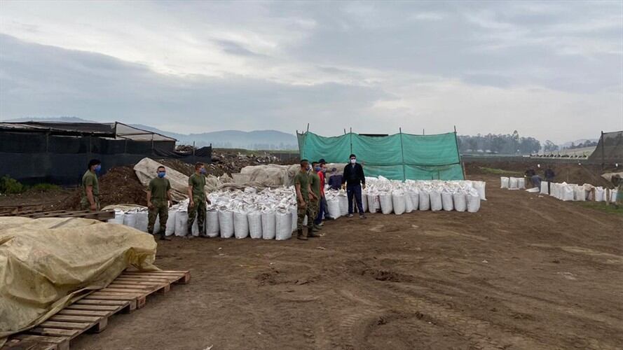 En Villa de Leyva y Nuevo Colón se adelantó otro trueque con el apoyo de la Gobernación de Boyacá. . Foto: Gobernación de Cundinamarca