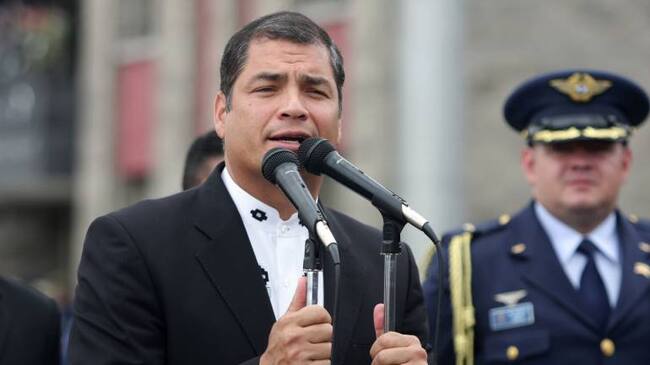 Expresidente de Ecuador, Rafael Correa. Foto: Colprensa.