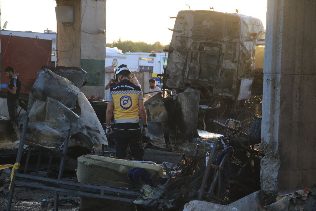 Bombardeo en Siria. I Foto: Hisam Hac Omer/Anadolu via Getty Images.
