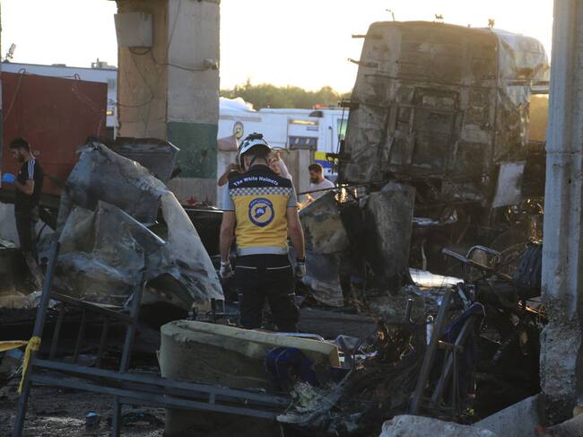 Bombardeo en Siria. I Foto: Hisam Hac Omer/Anadolu via Getty Images.