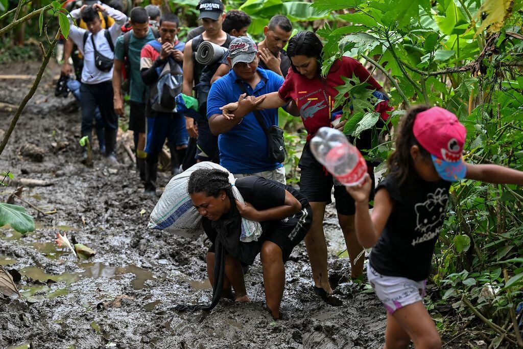 Paso por el Darién. Foto: Getty Images.