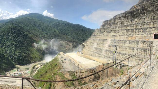 Obras en Hidroituango. Foto: W Radio