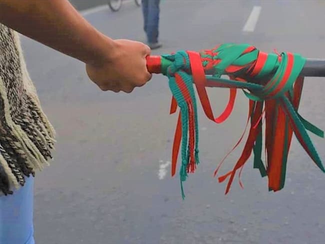 Por ahora, la carretera internacional sigue cerrada y este lunes se realizará una asamblea en Tunía . Foto: Cric