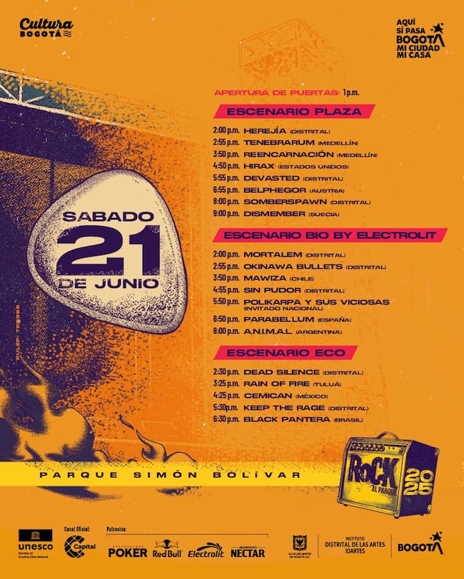 Sábado Rock al Parque 2025