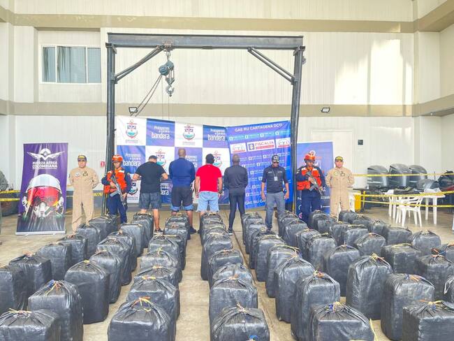 Se incautaron más de cinco toneladas de cocaína. Foto: Armada Nacional