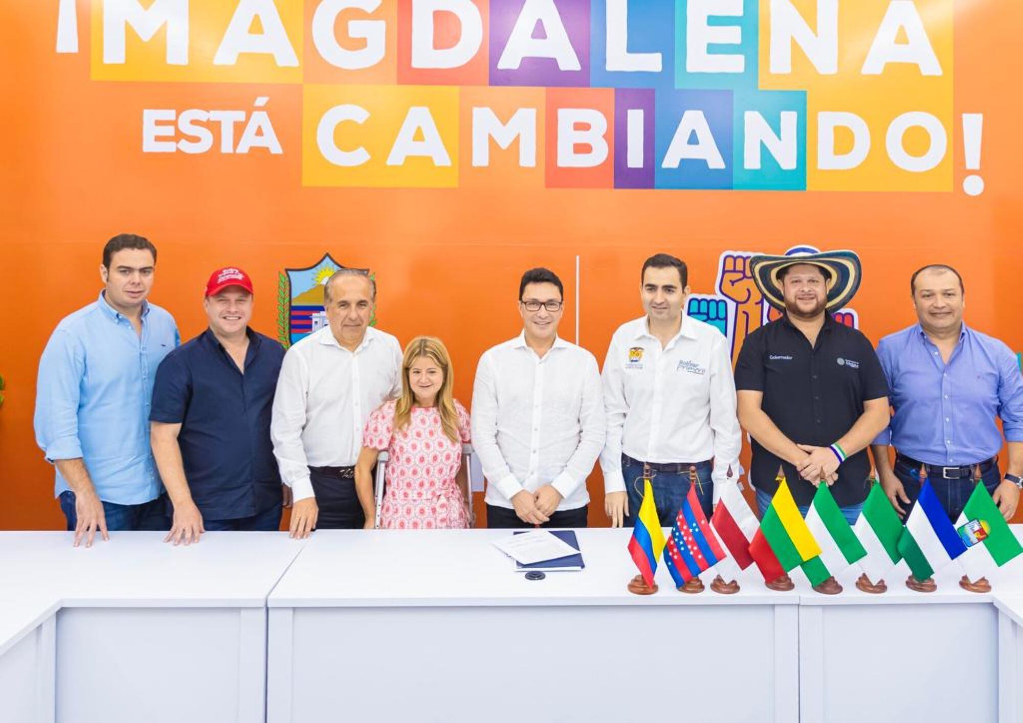 Gobernadores del caribe junto a Mintransporte/ Gobernación del Magdalena