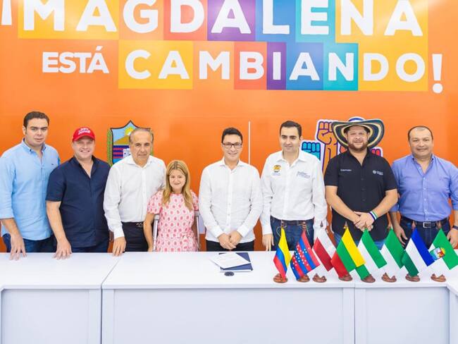 Gobernadores del caribe junto a Mintransporte/ Gobernación del Magdalena