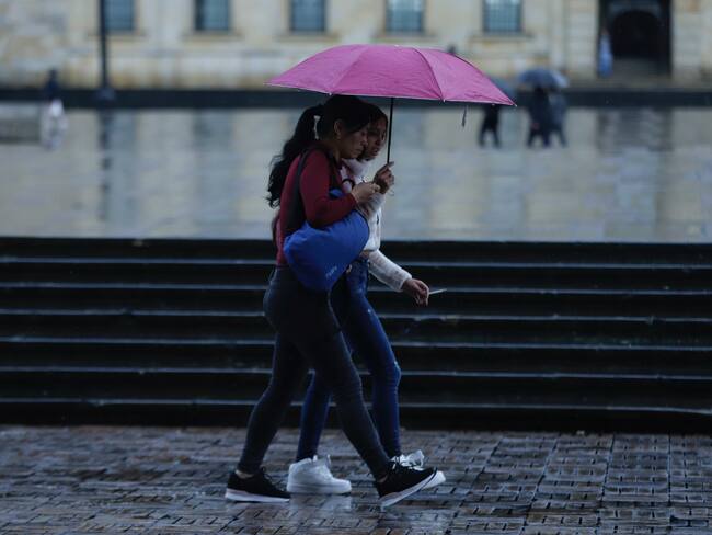 Lluvias en Bogotá. Foto: Colprensa