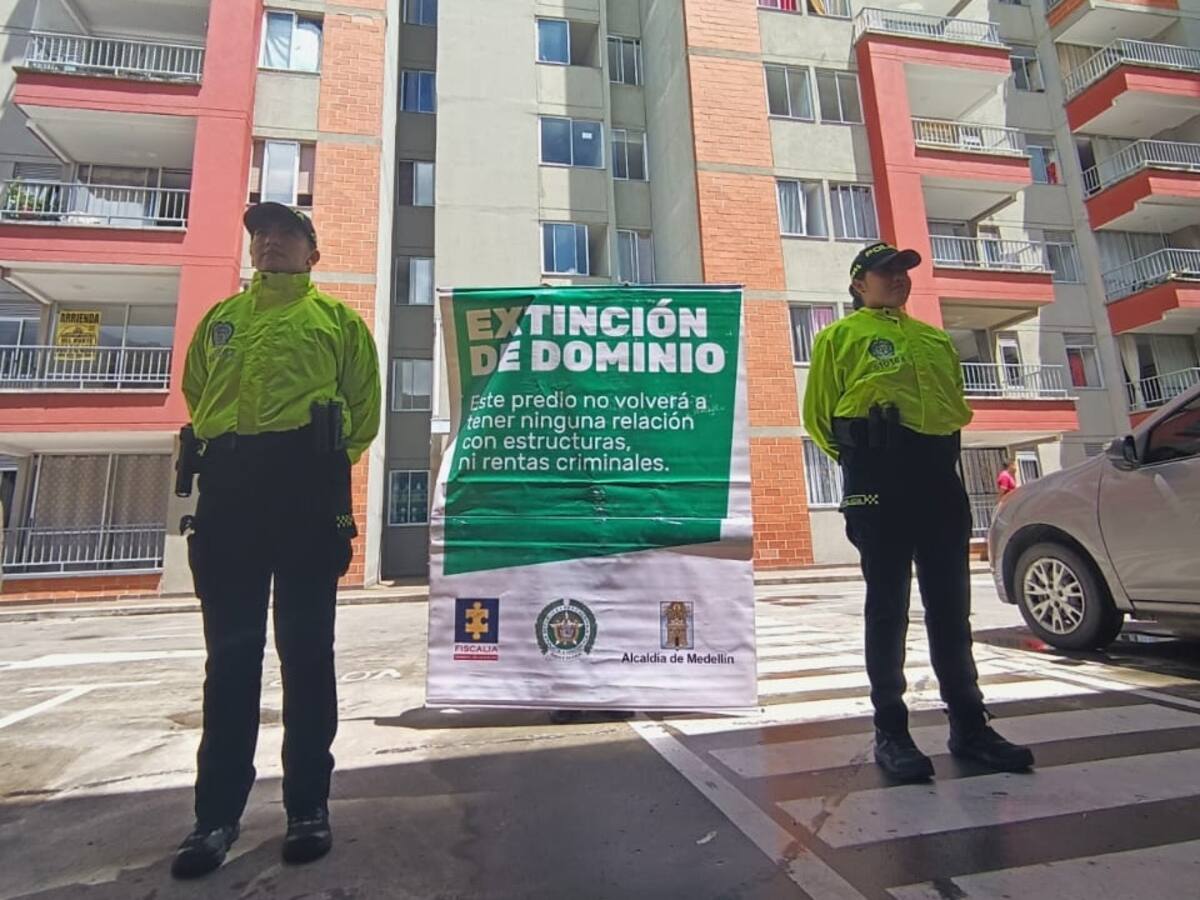 Imponen extinción de dominio a bienes del grupo delincuencial ‘Los Triana’ de Medellín
