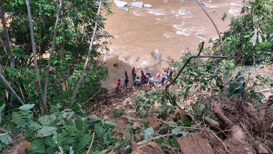 Los organismos de socorro del municipio de Anorí encontraron el cuerpo sin vida de un menor de dos años. Foto: Proporcionada por Ana María Londoño (Cortesía Dagran)