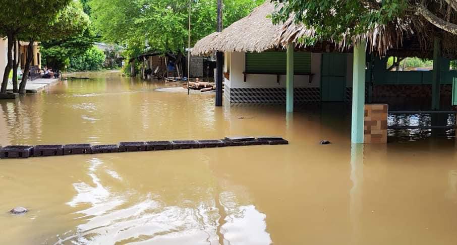 Inundaciones en Montelíbano, sur de Córdoba. Foto: cortesía (suministrada a La W).