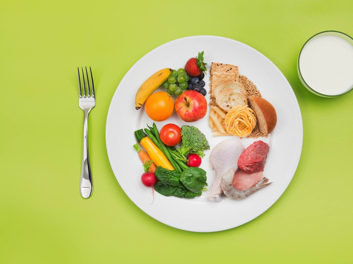 Esta sería la distribución correcta de su plato de comida para mantenerse sano