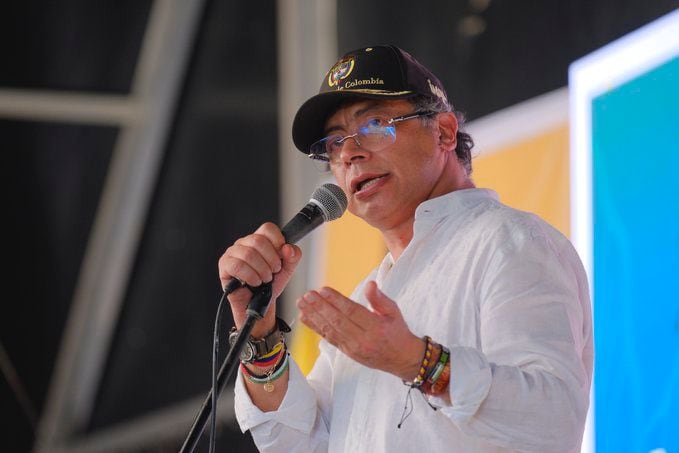 Gustavo Petro en Tibú. / Foto: Cortesía Presidencia.