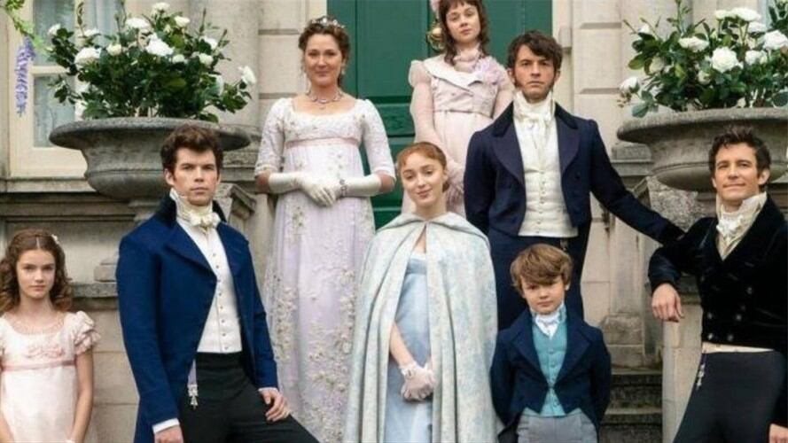 El detrás de cámaras de la serie de Netflix Bridgerton. Foto: Netflix