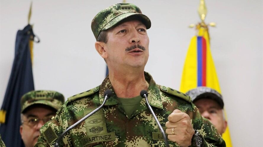 El comandante del Ejército colombiano, Nicacio Martínez Espinel. Foto: El País