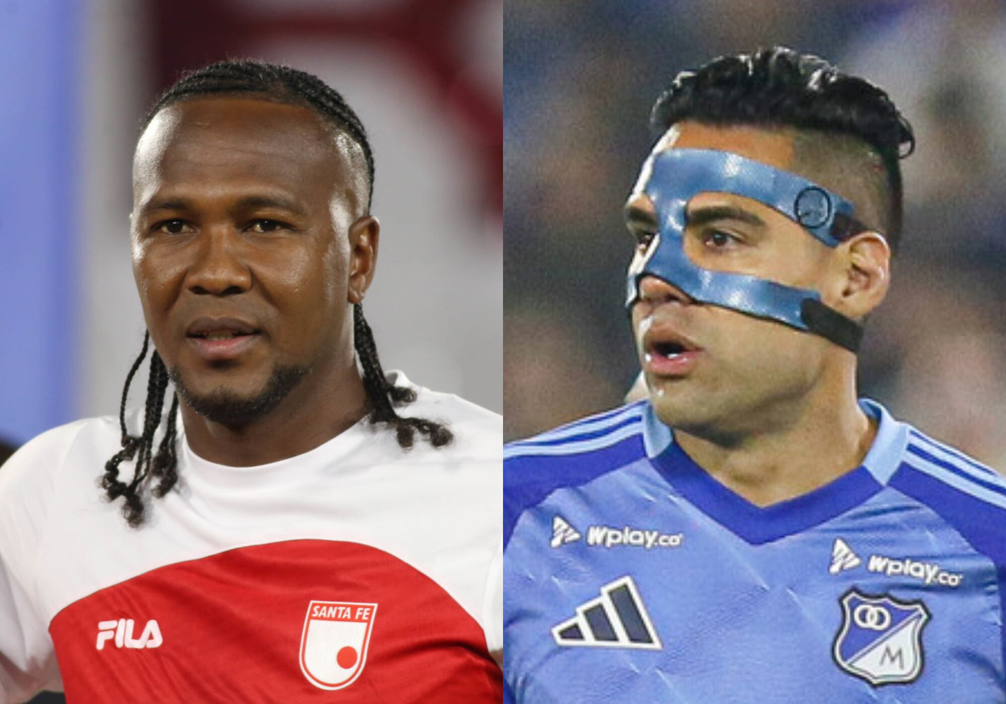 Hugo Rodallega y Falcao García. Foto: (Photo by Daniel Garzon Herazo/NurPhoto via Getty Images) / (Colprensa - Lina Gasca)