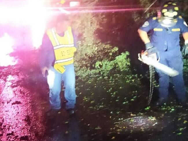 Vendaval en La Dorada, Caldas. Crédito: Secretaría de Medio Ambiente de Caldas.